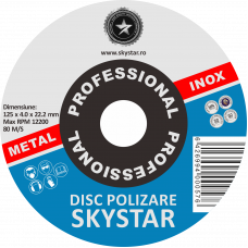 Disc Polizare 125x4.0x22.2