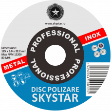 Disc Polizare 125x6.0x22.2